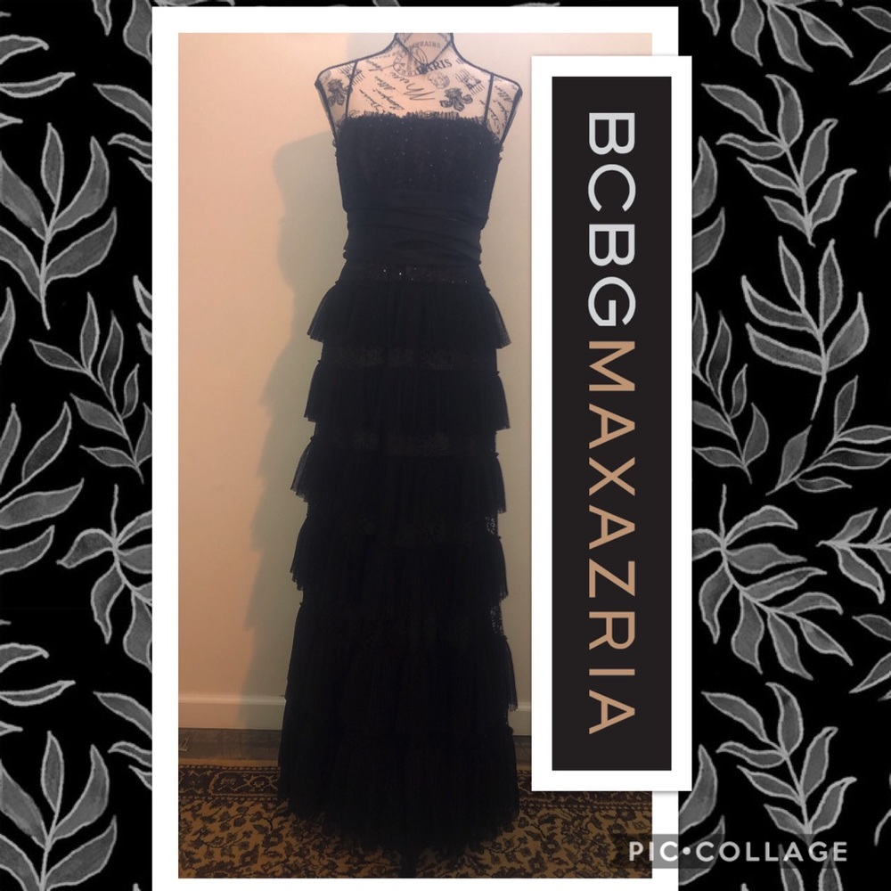 ⚫️EUC!!!! BCBG MAX AXRIA TULLE GOWN